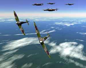 Pendant la Seconde guerre mondiale, « les officiers et sous-officiers, en place dans le C2 de Stanmore « observaient » dans un premier temps les éléments en provenance des différents guets aériens postés sur la côte anglaise et des radars (…). Cette phase permettait de mettre en alerte les  pilotes des célèbres Spitfire et les canons anti- aériens concernés par l’attaque à venir. » (Crédit photo : The Philip Alexander Air, Sea, Land & Fantasy Art Exhibit, www.rb-29.net)